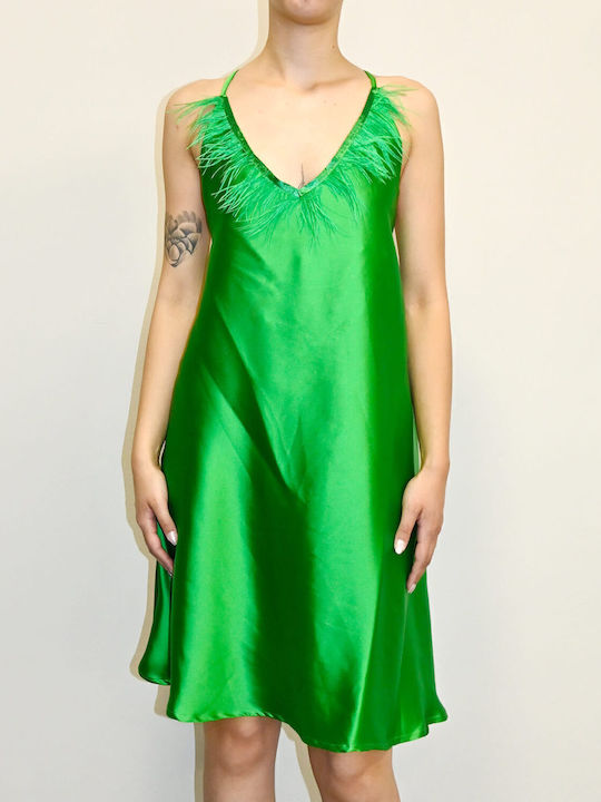 Sommer Mini Damenkleid Grün