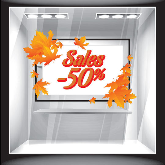 Herbstverkaufsfensteraufkleber 103cm x 80cm