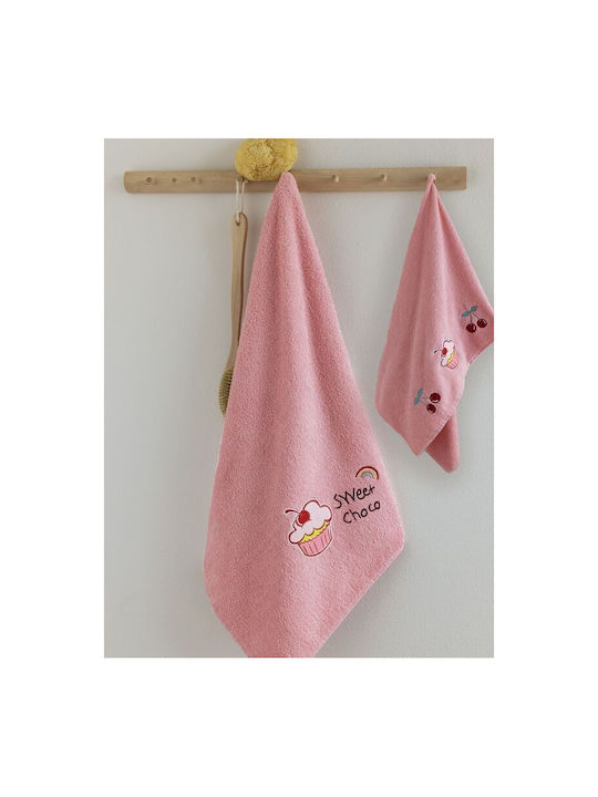 Palamaiki Set of baby towels 2pcs Choco