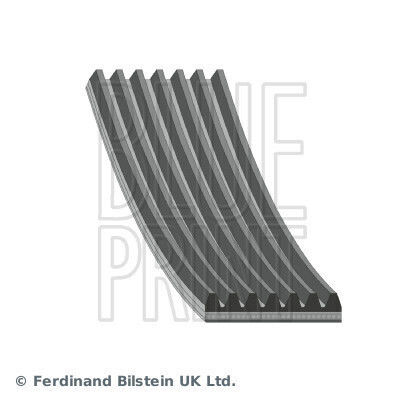 7-ribbed V-belt Transmission Belt 2672 Mm Blue Print Infiniti Land Rover Nissan