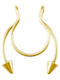 Fake Septum Nose Piercing Earring From Gold Plated Steel