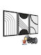Decorațiune de Perete pentru Living 3D Imagine Dormitor Panou Deschis Geometrie 96x56