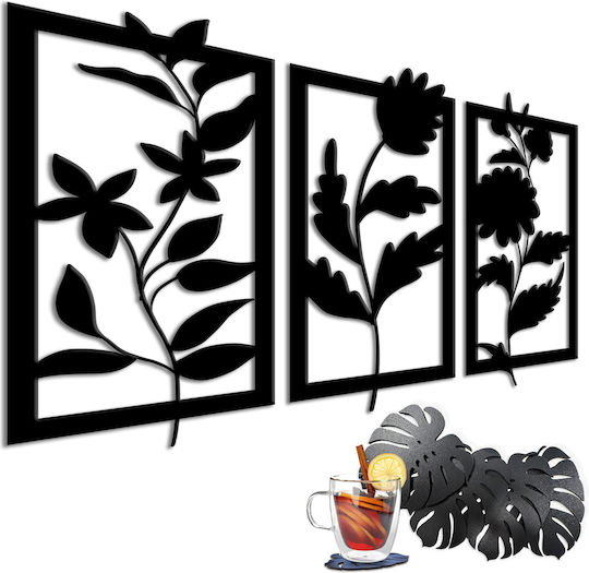 3D Wall Decoration Picture Living Room Kitchen Open Panel Flowers 58x96