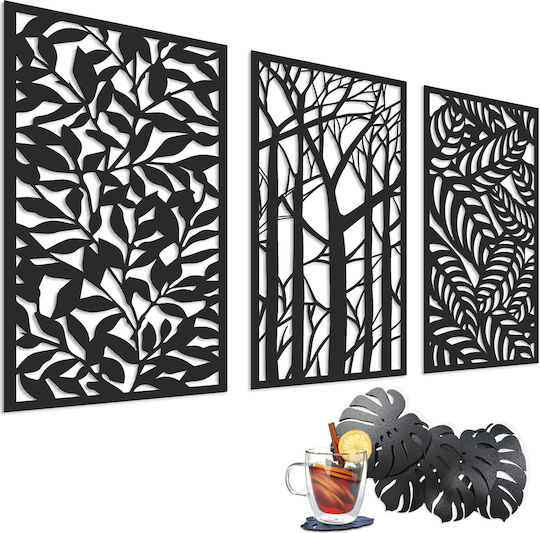 Wall Decoration Living Room 3D Picture Kitchen Openwork Panel Trees 58x90
