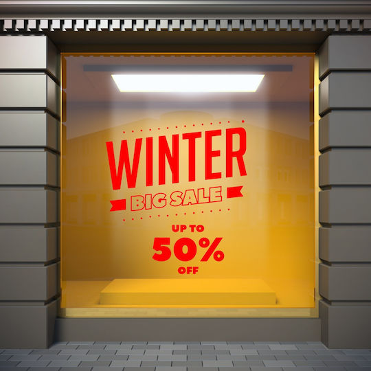 Winter Sales Sticker Winter Sales 11 50cm X 54cm