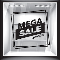 Sticker Reducere Mega 50cm X 50cm