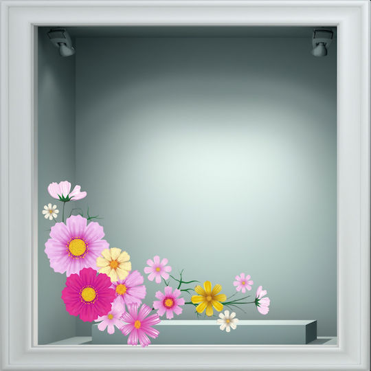 Frühlingsblumen Fenstersticker 22 50cm X 34cm