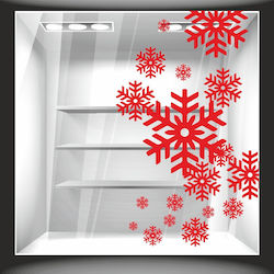 Weihnachts-Schneeflocken-Aufkleber 120cm x 190cm