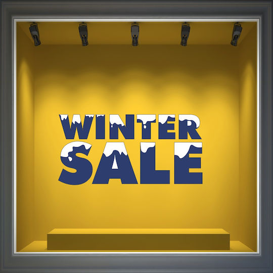 Winterverkaufsaufkleber Winter Sales 29 80cm X 39cm