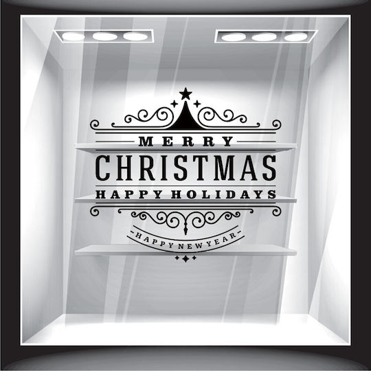 Christmas Sticker Merry Christmas 13 125cm X 95cm