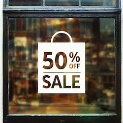 Sticker de reducere 58 90cm X 110cm