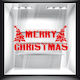 Christmas Sticker Merry Christmas Snow 60cm X 30cm