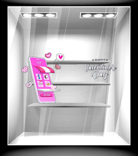 Sticker de Ziua Îndrăgostiților Sfântul Valentin 49 60cm X 32cm
