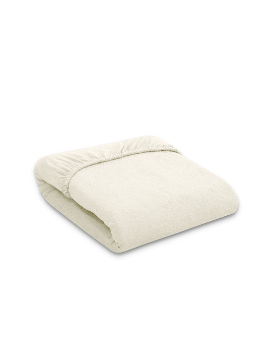 Bobono Baby Sheet Crib Cotton Fitted Ecru 60x120cm