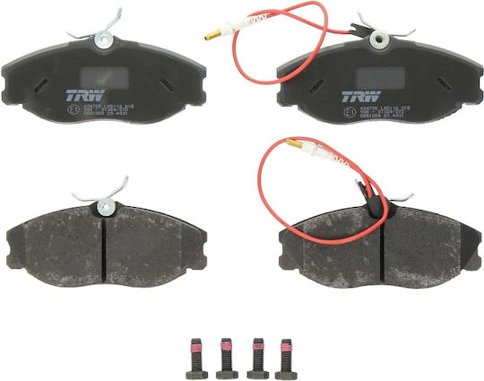 Front Brake Disc Pad Set Trw Caliper Guide Bolt Supplements Citroen Xsara Zx Peugeot 306 406 607 2.0 2.0d 2.2
