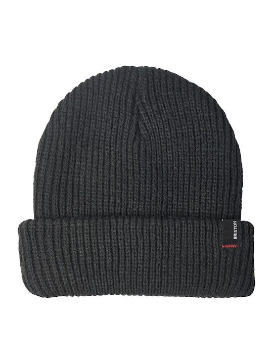 Beanie Unisex Fleece Beanie with Rib Knit in Black color