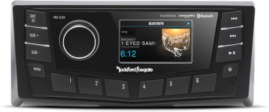Receptor media digital multi-zonă Rockford Fosgate Punch Marine AM FM WB, afișaj 2.7" cu Canbus PMX-5CAN