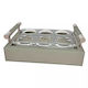 Marine Business Tray Shot Glasses Beige Δίσκος Ποτηροθήκες