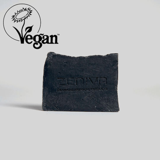 Zeniva My Zen Activated Charcoal Soap with Herbal Extracts Facial Cleansing Soap Bar for Acne-Prone Skin