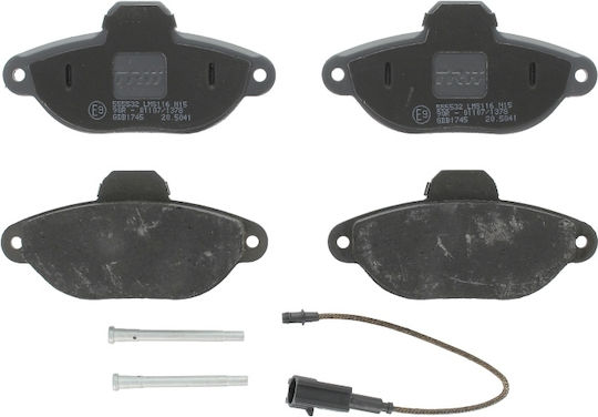 Set Plăcuțe de Frână Fiat Trw Auto Suplimente Înălțime 55.4 Mm Lățime 114.9 Mm Grosime 17.0 Mm