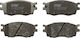 Front Brake Pads Set Trw Automotive Hyundai Accent Iii I20 I Kia Rio Ii 1.2-1.6 Height 56.0 Mm Width 129.8 Mm Thickness 17.7 Mm