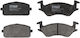 Set Plăcuțe De Frână Partea Din Față Trw Automotive Toyota Starlet 1.0-1.5d 10.79-12.89 Înălțime 44.0mm Lățime 97.5mm Grosime 13.5mm