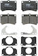 Front Brake Pads Set Trw Automotive Kia Rio Mazda Demio 1.3/1.5 08.98-02.05 Height 64mm Width 91.6mm Thickness 15.5mm