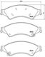 Brembo Front Brake Pads Set Ford Ranger 2.0d-3.2d 04.11 Height 68mm Width 194mm Thickness 16mm Wear Sensor Yes Caliper Bolts