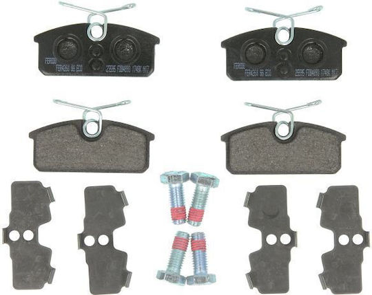 Rear Disc Brake Pad Set Renault Twizy Electric 04.12 Ferodo Height 26.7mm Width 62.6mm Thickness 9.1mm