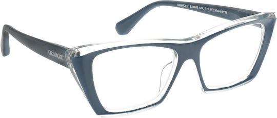 Oramont Damen Lesebrille +3.25 in Petrol Blue Farbe 9085