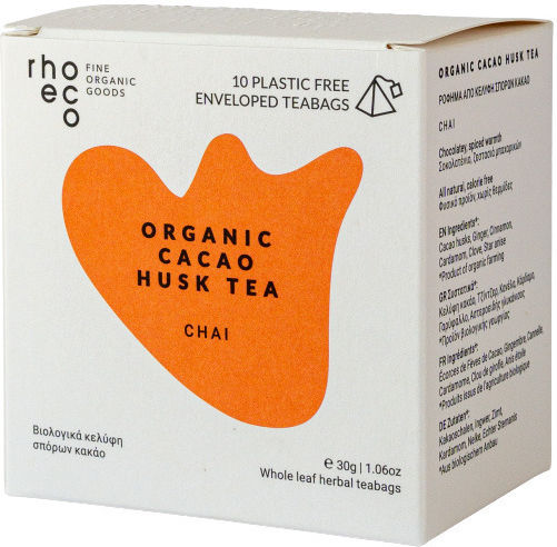 Rhoeco Organic Cocoa Chai Seed Shells 10 Sachets 16787