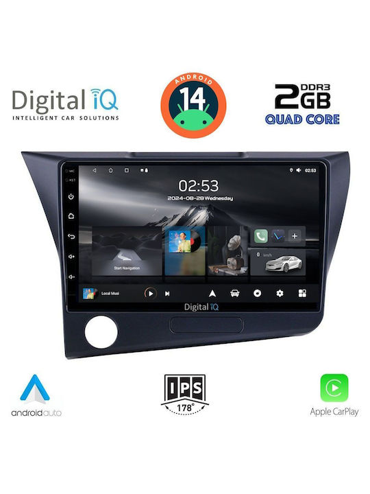 Digital IQ Sistem Audio Auto pentru Honda CR-Z 2010-2016 (Bluetooth/USB/AUX/WiFi/GPS/Apple-Carplay/Android-Auto) cu Ecran Tactil 9"