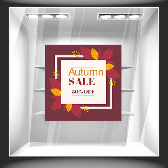 Autumn Sale Window Sticker 14 70cm X 70cm