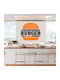 Autocolant de Perete Burger 50cm X 45cm