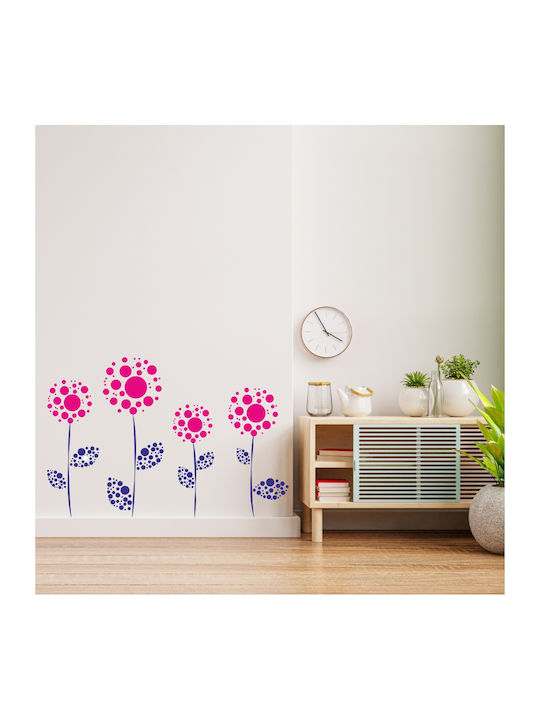 Wall Sticker Circular Flowers 70cm X 46cm