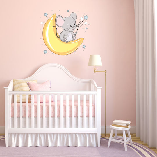 Wall Sticker Mouse Moon 50cm X 46cm