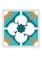 Vintage Tile Sticker 68 Set of 5 Pieces 10cm X 10cm