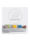 Wall Sticker Linear House 30cm X 30cm