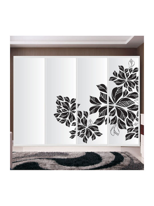 Αυτοκόλλητο Ντουλάπας Φύλλα 100cm X 100cm