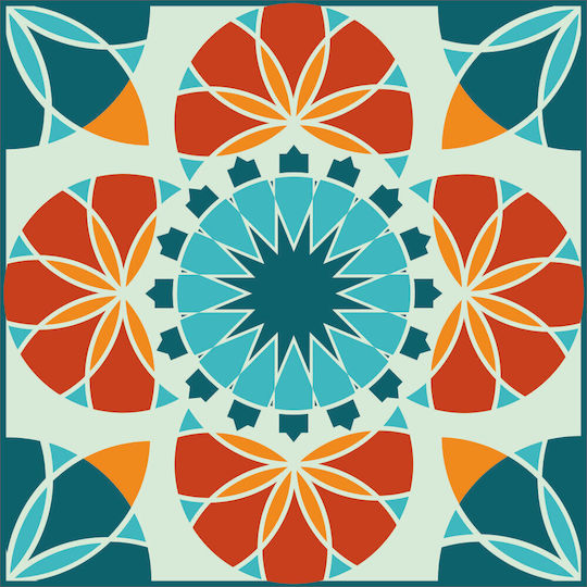 Vintage Fliesenaufkleber 65 Mindestmenge 5 Stück 50cm X 50cm