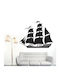 Segelboot Wandsticker 2 120cm x 95cm