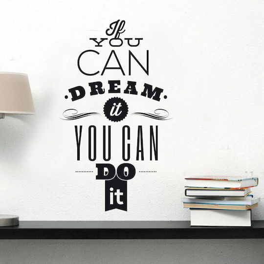 Αυτοκόλλητο Τοίχου Dream It 40cm X 70cm