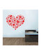 Wall Sticker Heart Hearts 50cm X 50cm