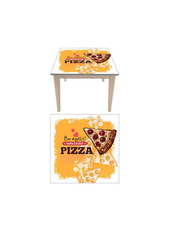 Pizza Table Sticker 6 50cm X 50cm