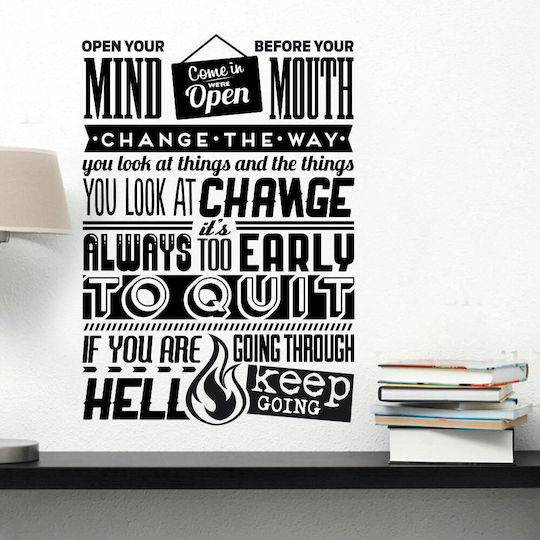 Wandsticker Öffne Deinen Geist 80cm x 115cm