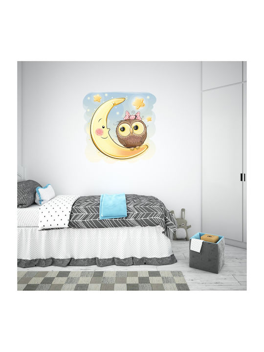 Owl Moon Wall Sticker 60cm X 60cm