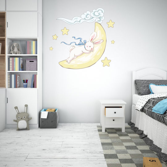 Sleeping Bunny Wall Sticker 2 120cm X 112cm
