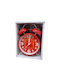 Tabletop Clock with Alarm Red 806115_r
