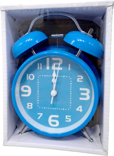 Tabletop Clock with Indicators Plastic with Alarm Clock Blue 806115_bl