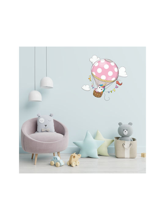 Unicorn Hot Air Balloon Wall Sticker 50cm X 48cm